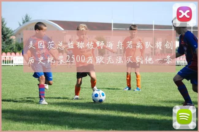美因茨总监称佐野海舟若离队将创历史纪录2500万欧无法买到他一条腿