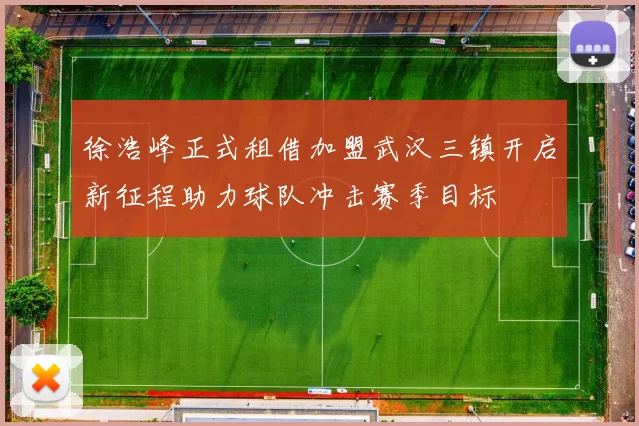 徐浩峰正式租借加盟武汉三镇开启新征程助力球队冲击赛季目标